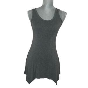 J.o & Co Women's Gray Sleeveless Flowy Soft Tunic Top Blouse Size Small